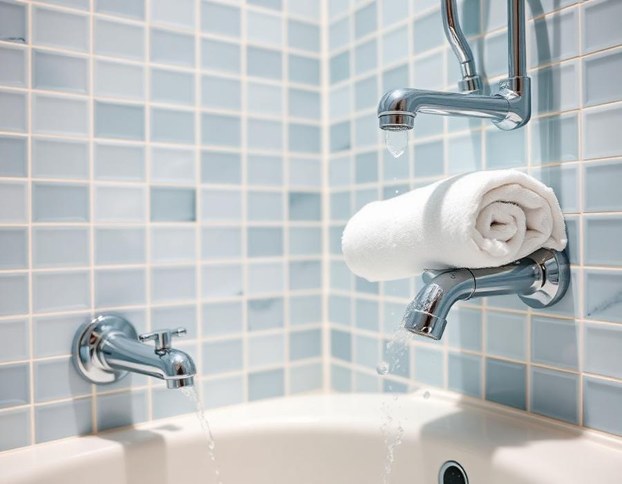 Gleaming bathroom tiles and fixtures after a deep cleaning in Hartford, CT